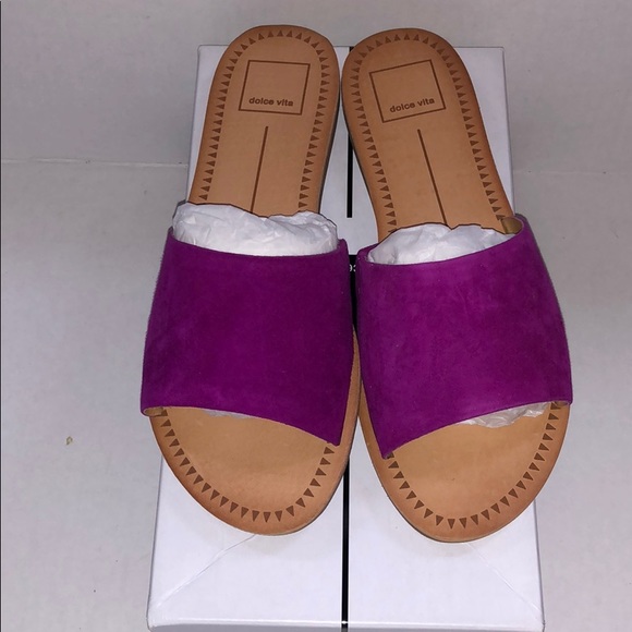 NWT Dolce Vita Javier Pink Suede Sandals, Size 7.5 - Picture 3 of 8